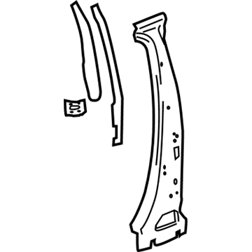 GM 20918272 Center Pillar Reinforcement, Outer Driver Side 20918272 GM Center Pillar Reinforcement, Outer Driver Side Illustration 1 of 1