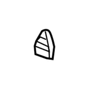 GM 20902809 Tail Lamp Panel Baffle, Rear Passenger Side 20902809 GM Tail Lamp Panel Baffle, Rear Passenger Side Illustration 1 of 1