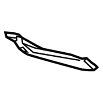 GM 20853198 Gutter, Rear Outer Passenger Side 20853198 GM Gutter, Rear Outer Passenger Side Illustration 1 of 1