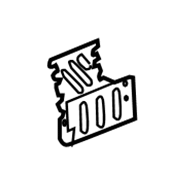 GM 25940098 Rocker Reinforcement Plate, Rear Outer Driver Side 25940098 GM Rocker Reinforcement Plate, Rear Outer Driver Side Illustration 1 of 1
