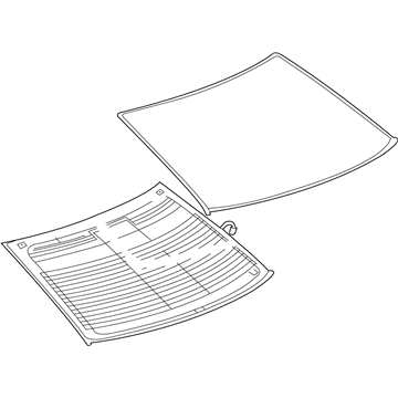 Cadillac 19152565 Back Glass