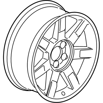 GM 9598755 Wheel, Alloy 9598755 GM Wheel, Alloy Illustration 1 of 1