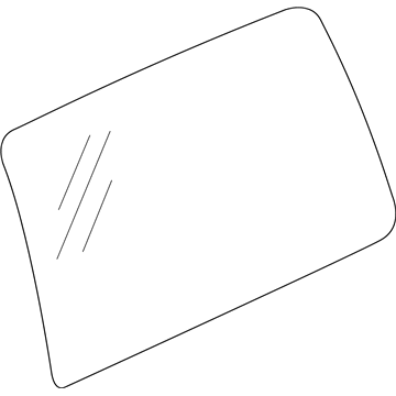 GM 19167932 Glass, Passenger Side 19167932 GM Glass, Passenger Side Illustration 1 of 1