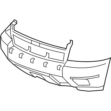 Chevy Avalanche Bumper Cover - 25830185