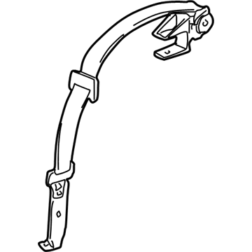 88955941 GM Lap & Shoulder Belt, Blue Illustration 1 of 1
