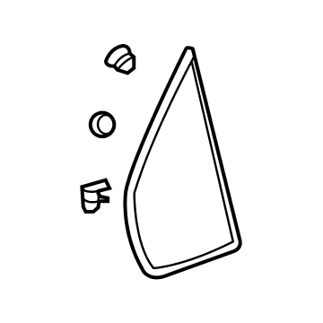 GM 87850167 Corner Molding, Front Passenger Side 87850167 GM Corner Molding, Front Passenger Side Illustration 1 of 1