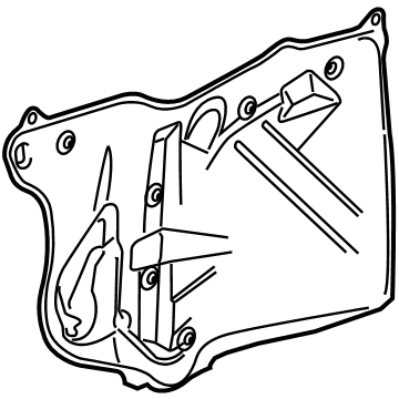 GM 84697940 Water Deflector, Front Driver Side 84697940 GM Water Deflector, Front Driver Side Illustration 1 of 1