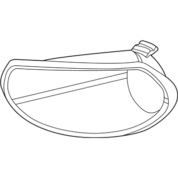 GM 22681684 Lamp Bezel, Front Driver Side 22681684 GM Lamp Bezel, Front Driver Side Illustration 1 of 1