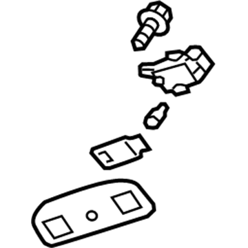 GM 22880936 Reading Lamp Assy, Driver Side 22880936 GM Reading Lamp Assy, Driver Side Illustration 1 of 1