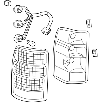 GM 15832092 Lamp, Tail Lamp 15832092 GM Lamp, Tail Lamp Illustration 1 of 1