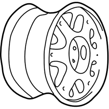 GMC 12360013 Wheel, Alloy