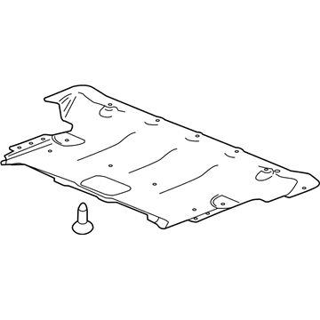 Cadillac Underbody Splash Shield - 84211786