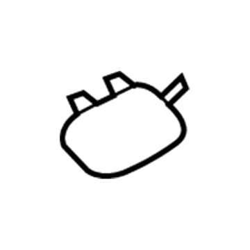 GM 13487421 Tow Eye Cap 13487421 GM Tow Eye Cap Illustration 1 of 1