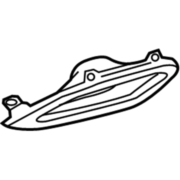 GM 13487424 Exhaust Heat Shield, Driver Side 13487424 GM Exhaust Heat Shield, Driver Side Illustration 1 of 1
