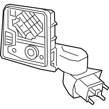 GM 86824035 Mirror Assembly-Outside Rear View *Black 86824035 GM Mirror Assembly-Outside Rear View *Black Illustration 1 of 1