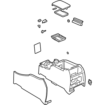GM 15068186 Console Assembly 15068186 GM Console Assembly Illustration 1 of 1