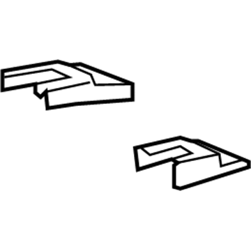 GM 20812649 Track End Cover, Front Driver Side 20812649 GM Track End Cover, Front Driver Side Illustration 1 of 1