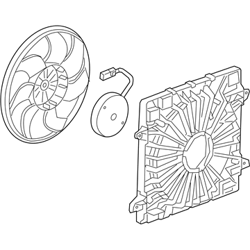 Cadillac 85159684 Fan Module
