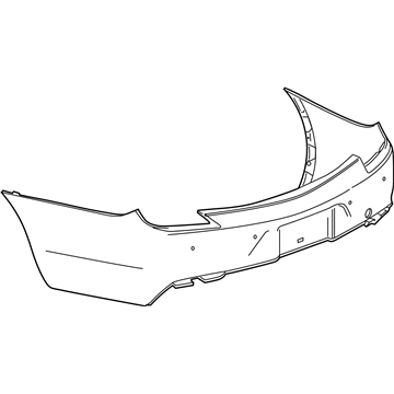 GM 84598133 Bumper Cover, Rear Upper 84598133 GM Bumper Cover, Rear Upper Illustration 1 of 1