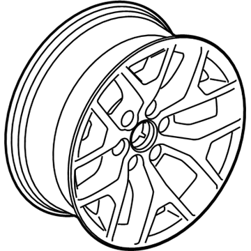 22796082 GM Wheel, Alloy, Rear Illustration 1 of 1