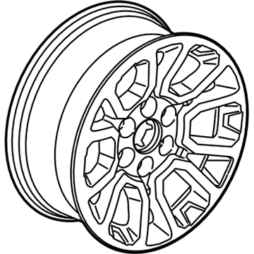 20937770 GM Wheel, Alloy, Rear Illustration 1 of 1