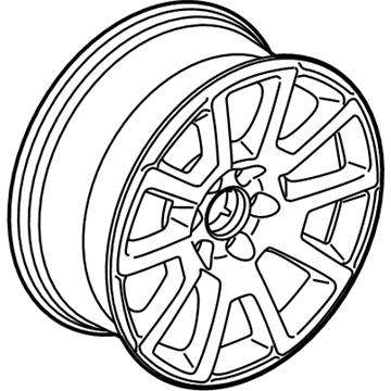 20937766 GM Wheel, Alloy, Rear Illustration 1 of 1