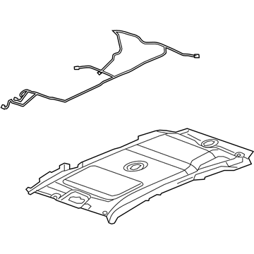 GM 19121248 Headliner, Gray 19121248 GM Headliner, Gray Illustration 1 of 1