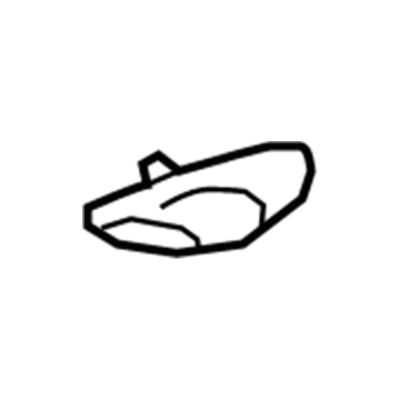 15835732 GM Dome Lamp Lens Illustration 1 of 1