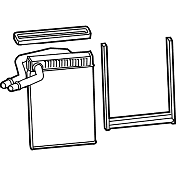 GM 84418888 Heater Core 84418888 GM Heater Core Illustration 1 of 1