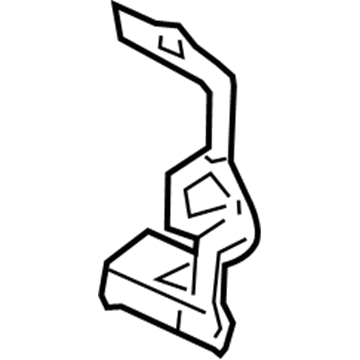 GM 25845892 Lower Bracket, Center Driver Side 25845892 GM Lower Bracket, Center Driver Side Illustration 1 of 1