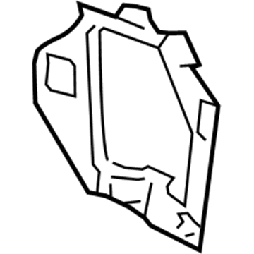 GM 25845893 Lower Bracket, Center Passenger Side 25845893 GM Lower Bracket, Center Passenger Side Illustration 1 of 1