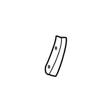 GM 84869089 Deflector, Rear Wheel Opening 84869089 GM Deflector, Rear Wheel Opening Illustration 1 of 1