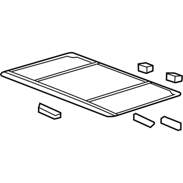 GM 25992780 Sunshade, Gray 25992780 GM Sunshade, Gray Illustration 1 of 1