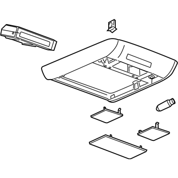 GM 25853059 Roof Console 25853059 GM Roof Console Illustration 1 of 1
