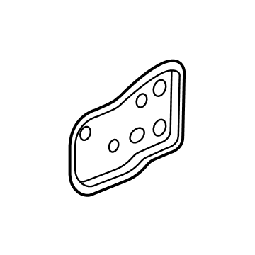 GM 84530851 Fender Mounting Bracket, Front Passenger Side 84530851 GM Fender Mounting Bracket, Front Passenger Side Illustration 1 of 1