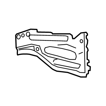 GM 84660959 Front Extension, Outer Driver Side 84660959 GM Front Extension, Outer Driver Side Illustration 1 of 1