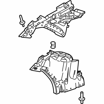 GM 84713674 Apron Assembly, Front Driver Side 84713674 GM Apron Assembly, Front Driver Side Illustration 1 of 1