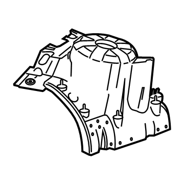 GM 84713678 Support Bracket, Front Driver Side 84713678 GM Support Bracket, Front Driver Side Illustration 1 of 1