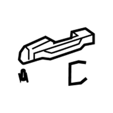 GM 20910591 Lock Housing, Front Passenger Side 20910591 GM Lock Housing, Front Passenger Side Illustration 1 of 1