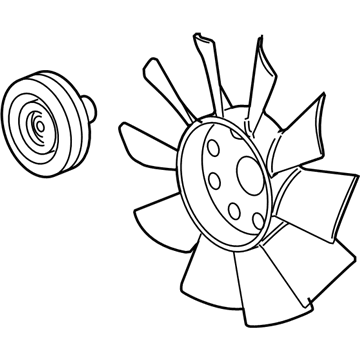 Cadillac SRX Cooling Fan Assembly - 19353837