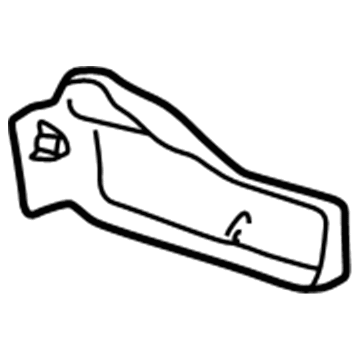 GM 88895012 Side Cover, Rear Driver Side 88895012 GM Side Cover, Rear Driver Side Illustration 1 of 1