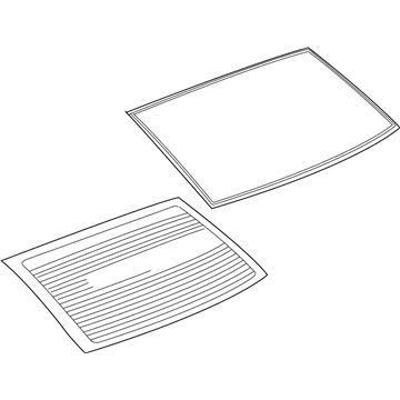 Saturn 24418405 Back Glass