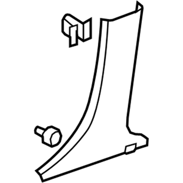 Cadillac 20967449 Lower Center Pillar Trim