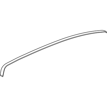 GM 85107661 Roof Molding, Black, Driver Side 85107661 GM Roof Molding, Black, Driver Side Illustration 1 of 1