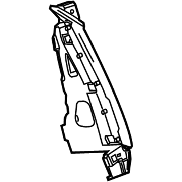 GM 23147279 Radio Trim, Driver Side 23147279 GM Radio Trim, Driver Side Illustration 1 of 1