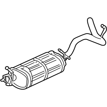 Chevy 15756876 Muffler With Tail Pipe