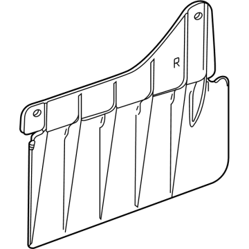 GM 85611497 Side Shield, Driver Side 85611497 GM Side Shield, Driver Side Illustration 1 of 1