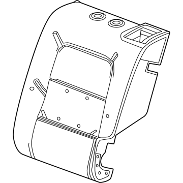 GM 26554204 Pad, Rear Seat Back 26554204 GM Pad, Rear Seat Back Illustration 1 of 1