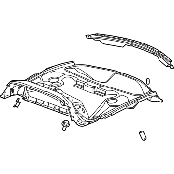 GM 85721512 Frame, Rear Compartment Floor 85721512 GM Frame, Rear Compartment Floor Illustration 1 of 1