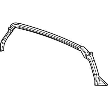 85535599 GM Weatherstrip, Roof Panel, Rear Illustration 1 of 1